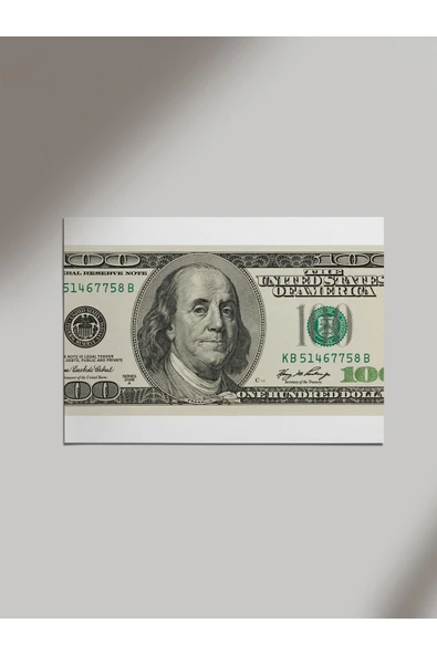 Panorama Ajans 100 Dolar Kur Borsa Severlere Ahşap Poster Tablo ürün görseli 1