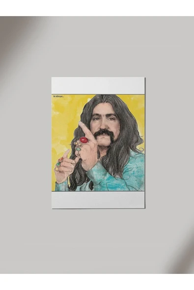 Panorama Ajans Barış Manço Ahşap Poster Tablo ürün görseli 1