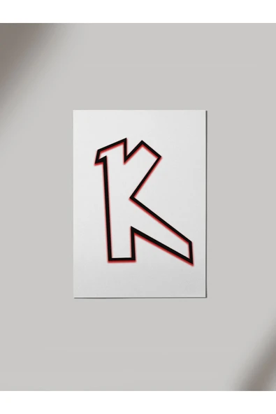 Panorama Ajans K Harfi Ahşap Poster Tablo ürün görseli 1