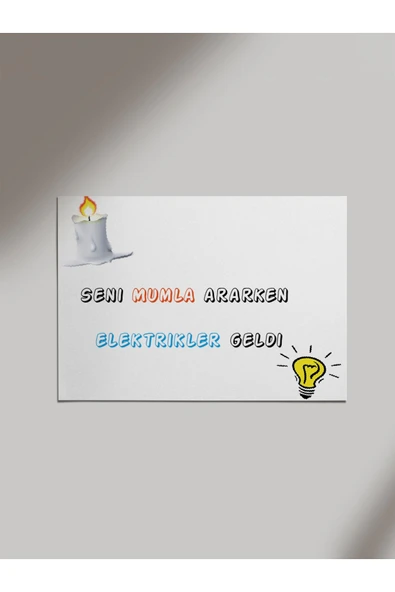 Panorama Ajans Seni Mumla Ararken Ahşap Poster Tablo ürün görseli 1