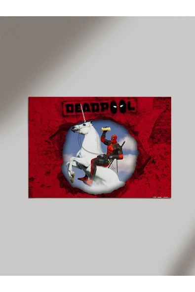Panorama Ajans Unicorn Deadpool Ahşap Poster Tablo ürün görseli 1