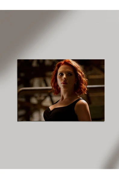Panorama Ajans Scarlett Johansson Marvel Natasha Romanoff Ahşap Poster Tablo ürün görseli 1