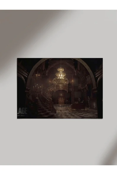 Panorama Ajans Resident Evil Village Oyun Game Ahşap Poster Tablo