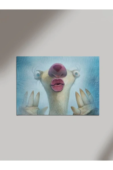 Panorama Ajans Buz Devri The Ice Age Sid Ahşap Poster Tablo ürün görseli 1
