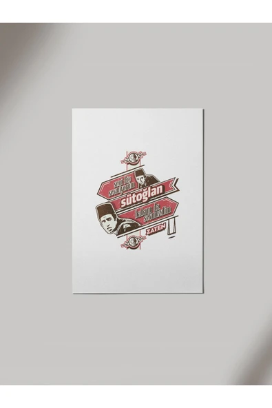 Panorama Ajans Süt Oğlan Ahşap Poster Tablo