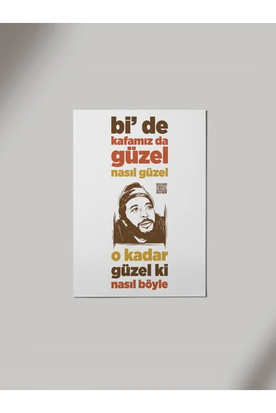Panorama Ajans Kafamız Güzel Ama Nasıl Güzel Ahşap Poster Tablo ürün görseli 1