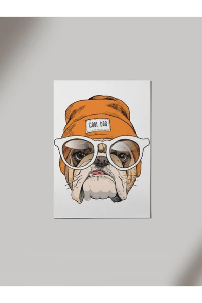 Panorama Ajans Cool Dog Ahşap Poster Tablo ürün görseli 1