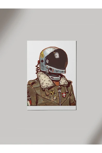 Panorama Ajans Cool Astronot Ahşap Poster Tablo