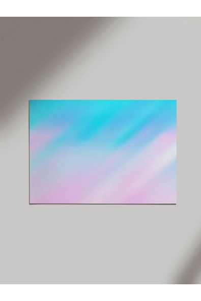 Panorama Ajans Pastel Renk Pink Blue Pembe Mavi Ahşap Poster Tablo ürün görseli 1