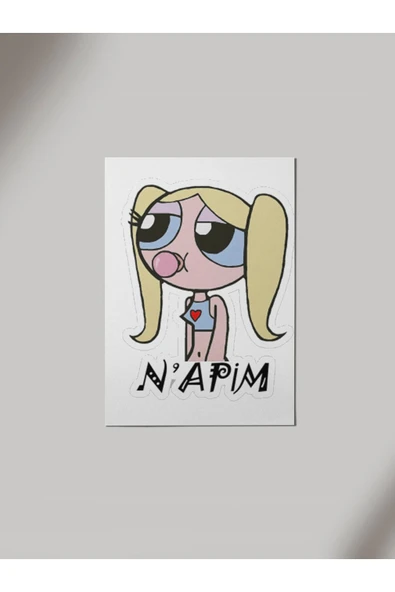 Panorama Ajans Napim Sticker Tiki Kız Hediye Baskı Ahşap Poster Tablo ürün görseli 1