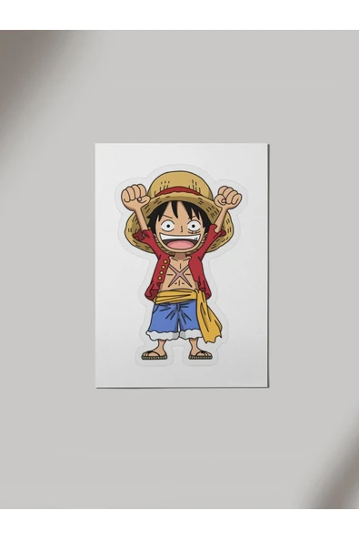 Panorama Ajans One Piece Anime Dizi Monkey D. Luffy Sticker Ahşap Poster Tablo ürün görseli 1