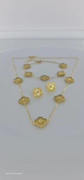 Günlük Gold Çelik Takı Seti - Resim 8