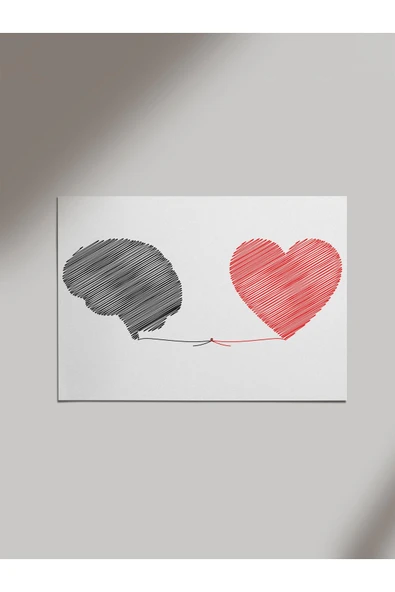 Panorama Ajans Mantık Ve Aşk Ahşap Poster Tablo ürün görseli 1