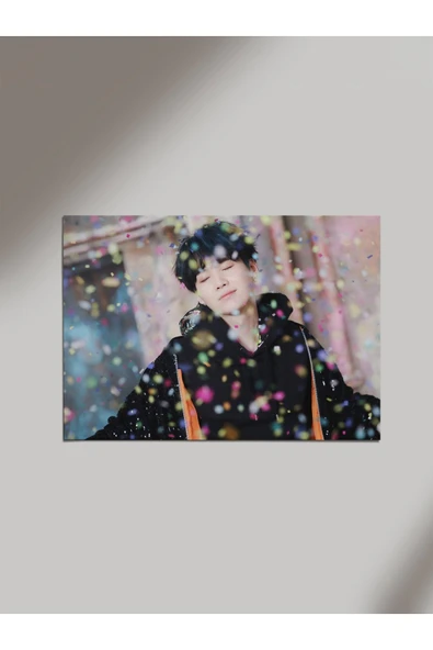 Panorama Ajans Bts Yoongi Suga Hayranlarına Fan Club Ahşap Poster Tablo ürün görseli 1