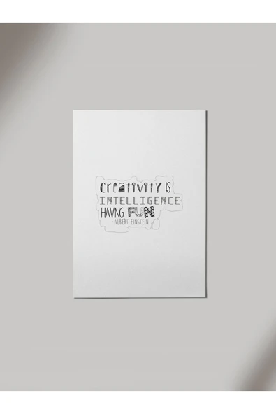 Panorama Ajans Albert Einstein Sözleri Sticker Ahşap Poster Tablo ürün görseli 1