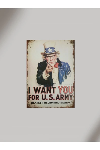 Panorama Ajans I Want You Ahşap Poster Tablo ürün görseli 1