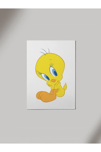 Panorama Ajans Tweety Kuş Sevgiliye Hediye Ahşap Poster Tablo ürün görseli 1