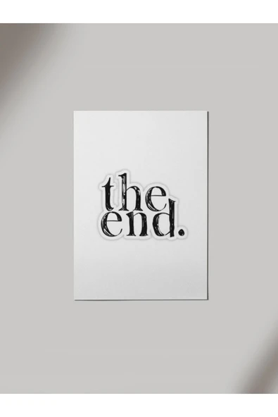 Panorama Ajans The End Minimal Ahşap Poster Tablo ürün görseli 1