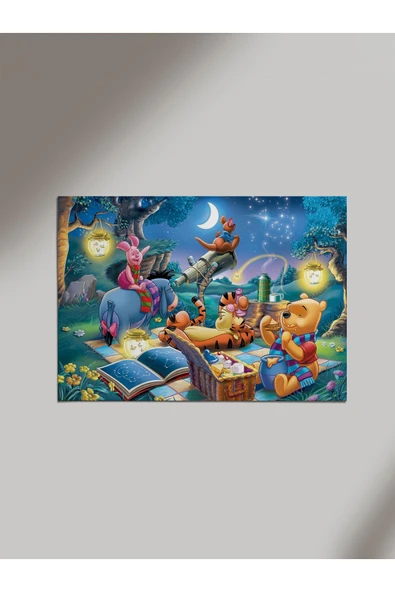 Panorama Ajans Winnie The Pooh Çizgi Dizi Ahşap Poster Tablo