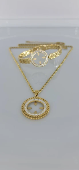 Çeyreklik Çelik Takı Seti 364 - Resim 2