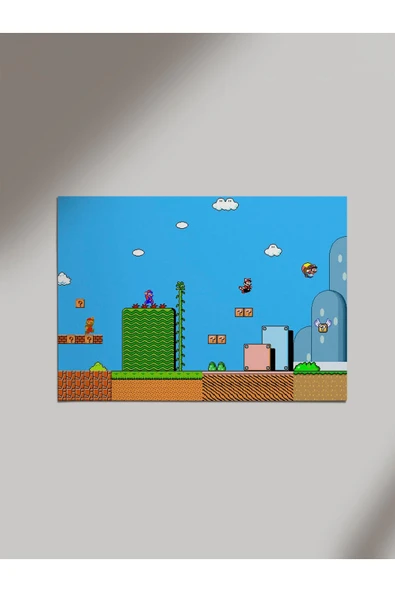 Panorama Ajans Super Mario Atari Oyun Kaset Ahşap Poster Tablo ürün görseli 1