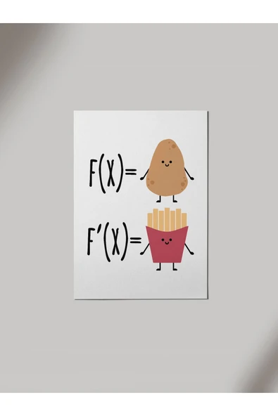 Panorama Ajans Ayt Tyt Öğrencilere Türev Matematik Komik Ahşap Poster Tablo ürün görseli 1