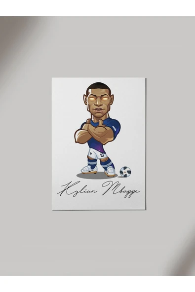 Panorama Ajans Kylian Mbappe Ahşap Poster Tablo ürün görseli 1