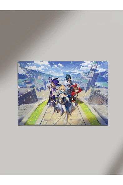 Panorama Ajans Genshin Impact Anime Dizi Netflix Mihoyo Ahşap Poster Tablo ürün görseli 1