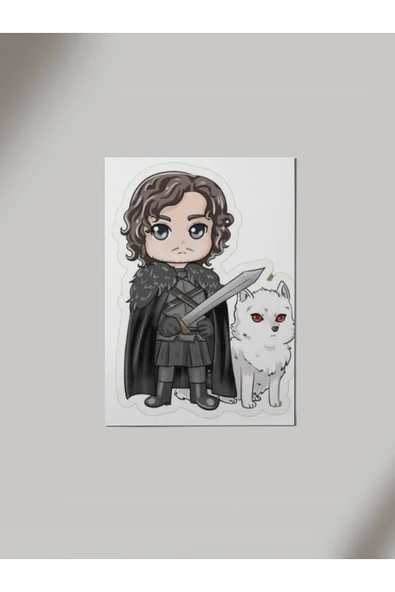 Panorama Ajans Game Of Thrones Hayranlarına Jon Snow Sticker Ahşap Poster Tablo