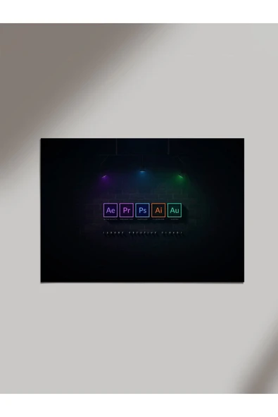 Panorama Ajans Bilgisayar Programları Tasarımlı Minimal Ahşap Poster Tablo ürün görseli 1