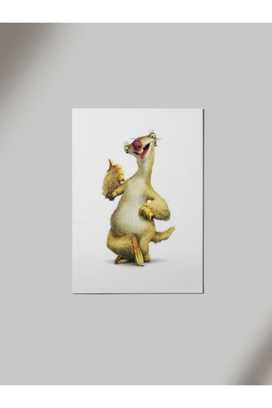 Panorama Ajans Buz Devri The Ice Age Sid Ahşap Poster Tablo ürün görseli 1