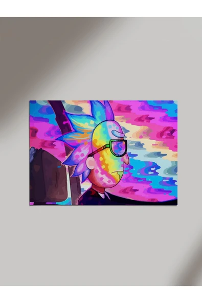 Panorama Ajans Rick Renkli Tasarım Ahşap Poster Tablo ürün görseli 1