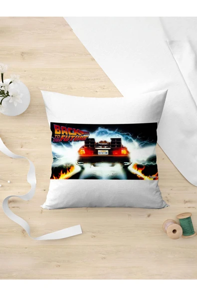 Panorama Ajans Geleceğe Dönüş Zaman Makinesi Film Yastık Kılıfı ürün görseli 1