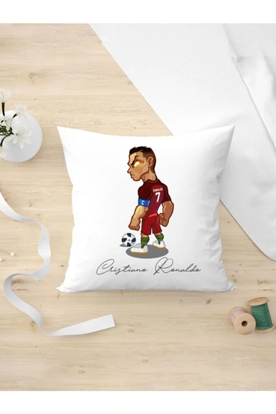 Panorama Ajans Futbol Severlere Arkadaşa Hediyelik Cristiano Ronaldo Tasarımlı Yastık Kılıfı ürün görseli 1