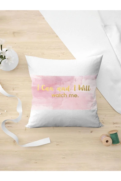 Panorama Ajans Yapabilirm Ve Yapacağım Izle Beni Motivasyon Kızlara Ofis Özel Yastık Kılıfı ürün görseli 1