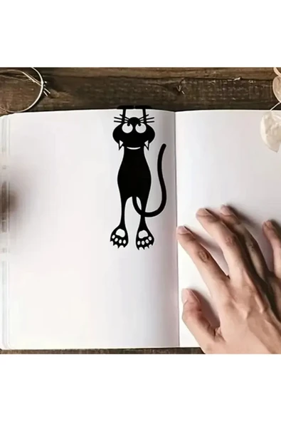 Panorama Ajans Lazer Kesim MDF Kedi Kitap Ayracı – Eğlenceli ve Dekoratif Tasarım - 2