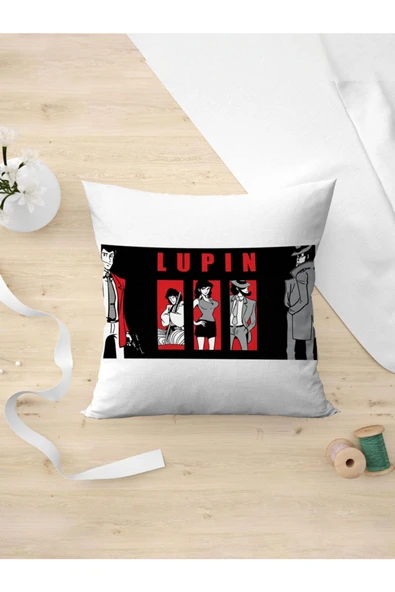 Panorama Ajans Arsen Lupen Lupin Çizgi Dizi Yastık Kılıfı ürün görseli 1