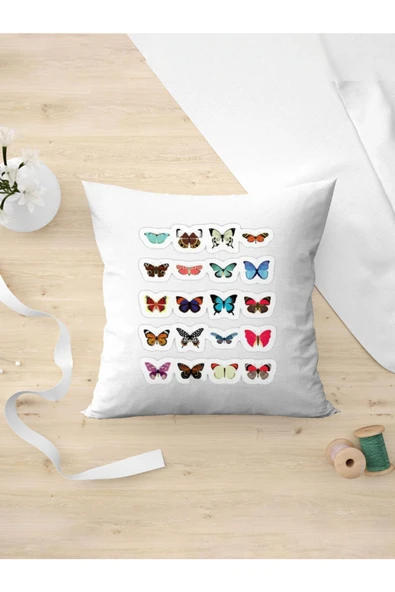 Panorama Ajans Kelebek Butterfly Sticker Tasarım Yastık Kılıfı ürün görseli 1