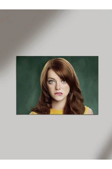 Panorama Ajans Emma Stone Sweet Hoş Tatlı Fotoğraf Ahşap Poster Tablo ürün görseli 1