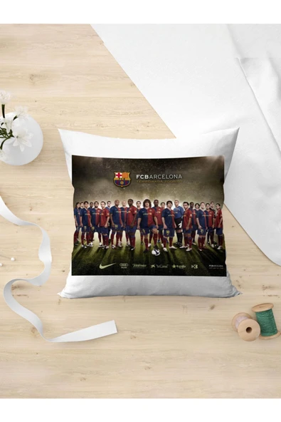 Panorama Ajans Fcb Barcelona Tüm Takım Futbol Ispanya La Liga Yastık Kılıfı ürün görseli 1