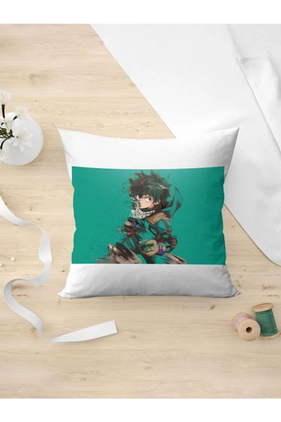Panorama Ajans My Hero Akademi Izuku Midoriya Anime Yastık Kılıfı ürün görseli 1