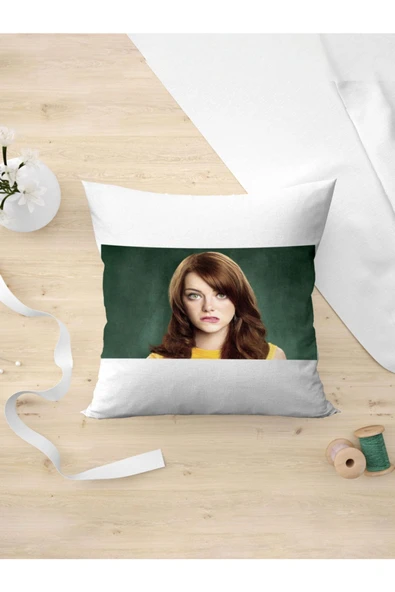 Panorama Ajans Emma Stone Sweet Hoş Tatlı Fotoğraf Yastık Kılıfı ürün görseli 1