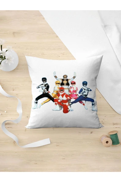 Panorama Ajans Power Ranger Nostalji Süper Kahraman Old Yastık Kılıfı ürün görseli 1