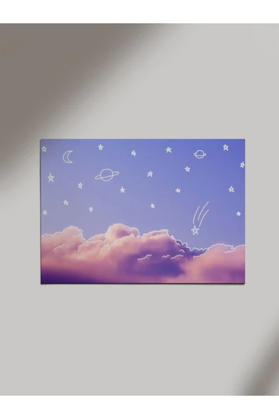 Panorama Ajans Pink Cloud Tasarım Ahşap Poster Tablo ürün görseli 1