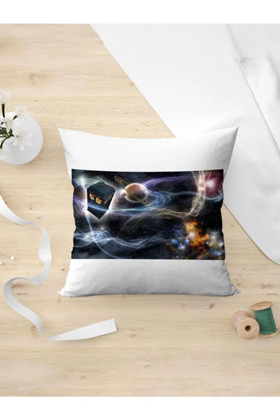 Panorama Ajans Doctor Who Tardis Zaman Yolculuğu Doktor Yastık Kılıfı