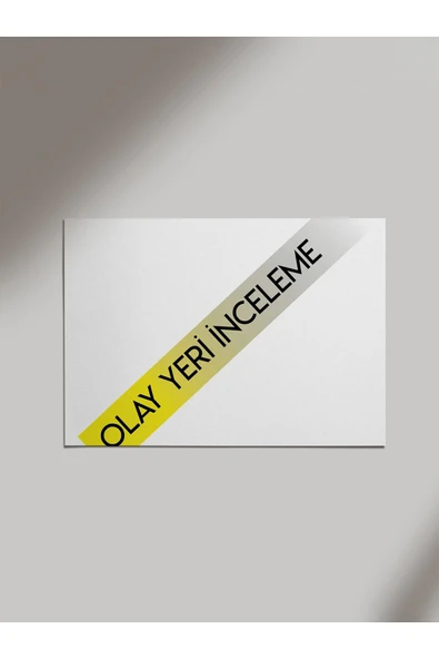 Panorama Ajans Olay Yeri Inceleme Tasarımlı Ahşap Poster Tablo ürün görseli 1