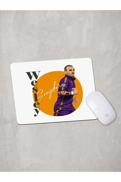 Panorama Ajans Wesley Sneijder Yıldız Futbolcu Portre Mouse Pad - 1