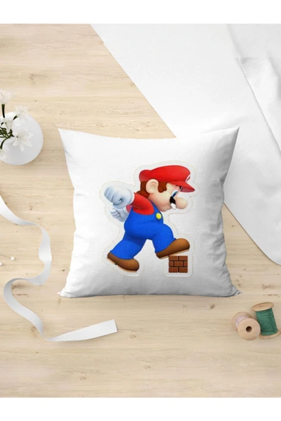 Panorama Ajans Super Mario Nintendo Sticker Yastık Kılıfı ürün görseli 1