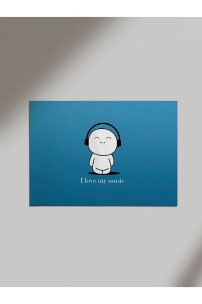 Panorama Ajans Müzik Bağımlılarına Özel Müzisyen Minimal Ahşap Poster Tablo ürün görseli 1