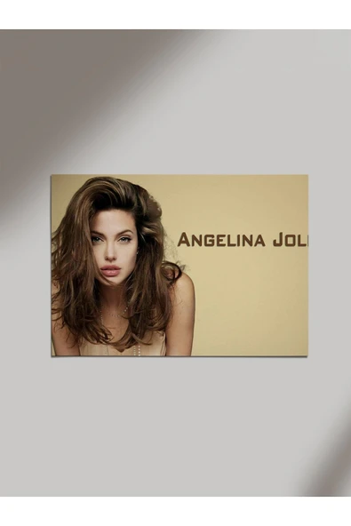 Panorama Ajans Angelina Jolie Poster Albüm Kapak Tasarım Ahşap Poster Tablo ürün görseli 1
